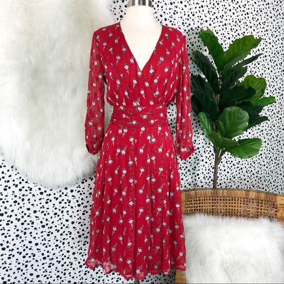 ba&sh | Silk Memory Rogue Midi Floral Lady Dress - Picture 2 of 8